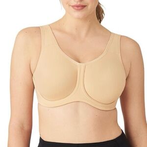 Wacoal NWOT best selling Simone underwire sport bra in beige size 32C